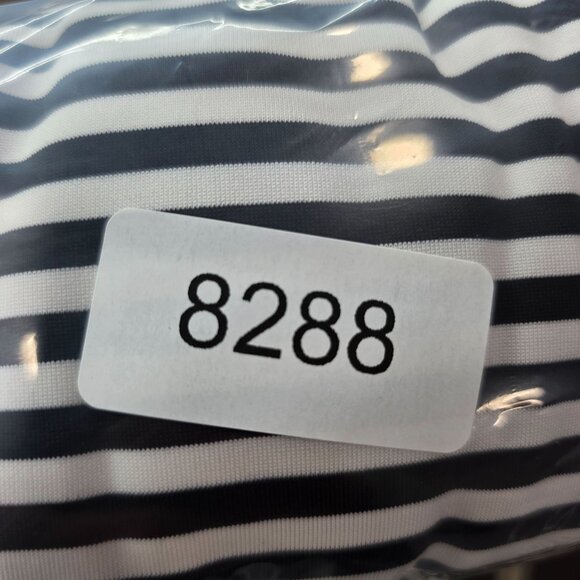 Womens Potter's Pot Black White Striped Pleated Skirt Polyester Stretch Size M - Picture 8 of 8